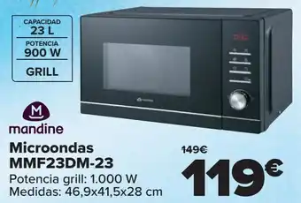 Carrefour Mandine microondas mmf23dm-23 oferta