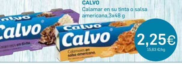 Supermercados Plaza Calamares calvo oferta