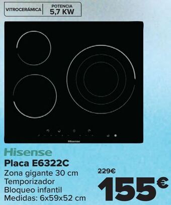 Carrefour Hisense placa e6322c oferta