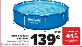 Carrefour Piscina tubular bestway oferta