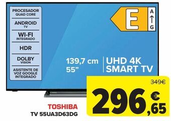 Carrefour Toshiba tv 55ua3d63dg oferta