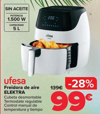 Carrefour Ufesa freidora de aire elektra oferta