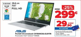 Carrefour Asus portátil chromebook cx1500cka-ej0178 oferta