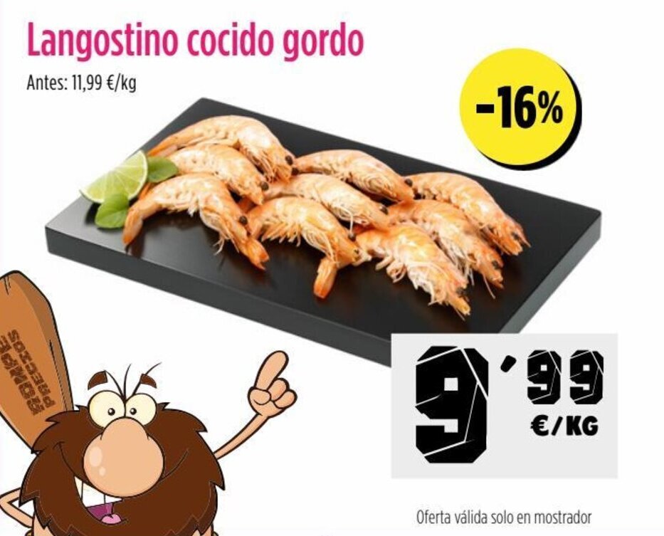 AhorraMas Langostino cocido gordo oferta