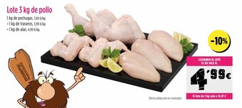 AhorraMas Lote 3 kg de pollo oferta