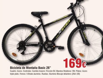 FROIZ Bicicleta de Montaña Basic 26" oferta