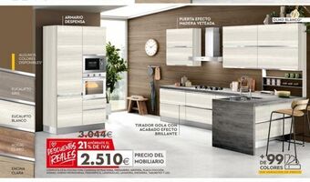 Mondo Convenienza Algunos colores disponibles eucalipto gris eucalipto blanco nogal claro encina clara armario despensa 3.044€ el descu oferta