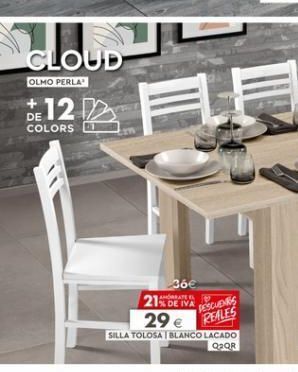 Mondo Convenienza Sillas blanco oferta