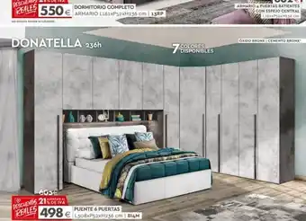 Mondo Convenienza 550€ no incluye somierni colchon donatella 236h 605€ el descuentos 21% de iva reales dormitorio completo armario l161x oferta