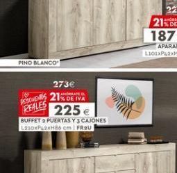 Mondo Convenienza Pino blanco oferta