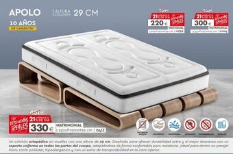 Mondo Convenienza Apolo  10 años  de garantia  43t€  ahorrate el % de iva  descuentos 21% reales  matrimonial  330€ 150xp190xh29 cm | 041z  col oferta