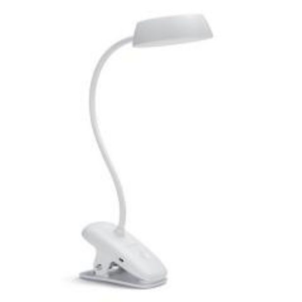 BricoCentro Flexo pinza donutclip 3w 175lm 4000k blanco oferta
