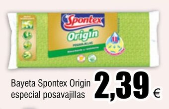 FROIZ Bayeta Spontex Origin especial posavajillas oferta