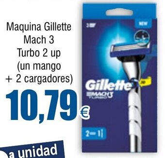 FROIZ Maquina Gillette Mach 3 Turbo 2 up (un mango + 2 cargadores) oferta