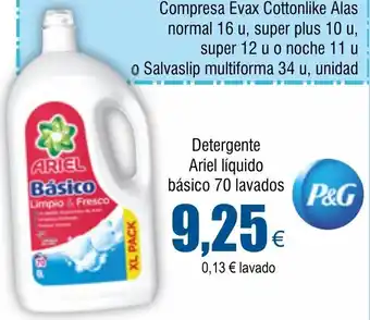 FROIZ Detergente Ariel líquido básico 70 lavados oferta