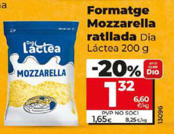 Formatge Mozzarella ratllada