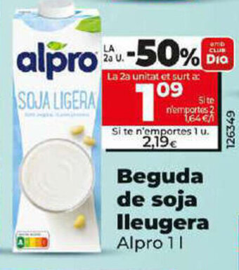 Dia Beguda de soja lleugera oferta