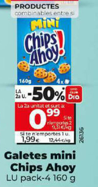 Dia Galetes mini Chips Ahoy oferta