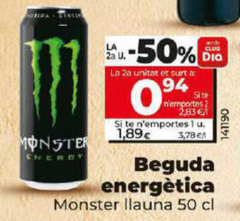 Dia Beguda energètica oferta