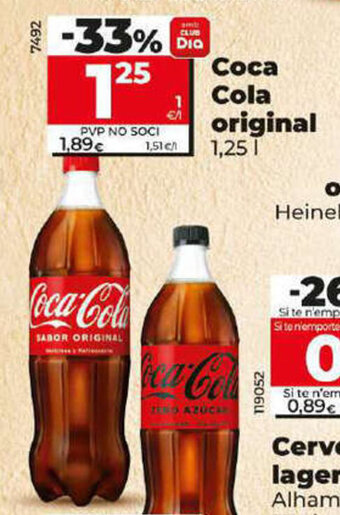 Dia Coca-Cola original oferta