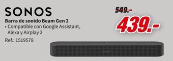 MediaMarkt Barra de sonido Beam Gen 2 oferta