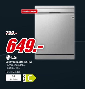 MediaMarkt Lavavajillas DF455HSS oferta