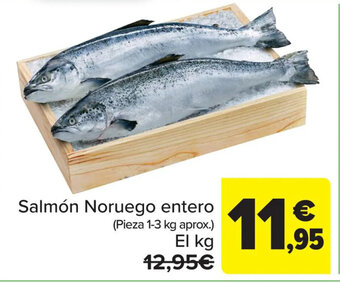 Carrefour Salmón Noruego entero oferta