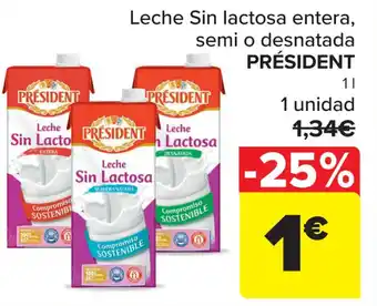 Carrefour Leche Sin Lacto entera oferta