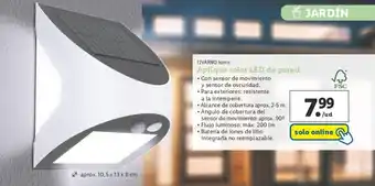 Lidl Aplique solar LED de pared oferta
