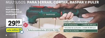 Lidl Herramienta multifuncional recargable oferta