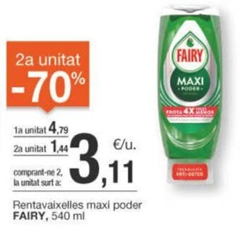 BonpreuEsclat Rentavaixelles maxí poder FAIRY, 540 ml oferta