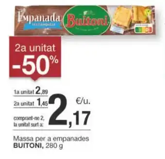 BonpreuEsclat Massa per a empanades BUITONI, 280 g oferta