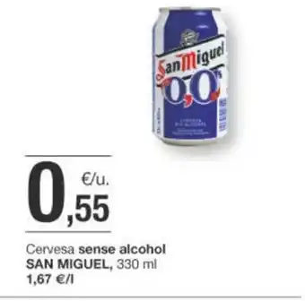 BonpreuEsclat Cervesa sense alcohol SAN MIGUEL, 330 ml 1,67 €/1 oferta