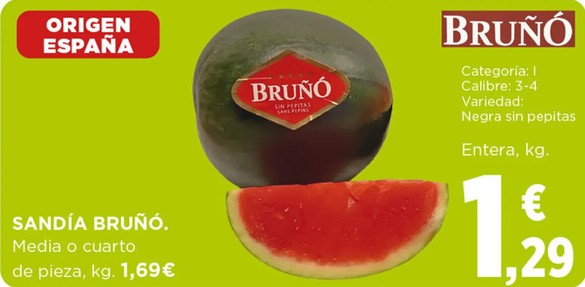 Hipercor SANDÍA BRUÑÓ. oferta