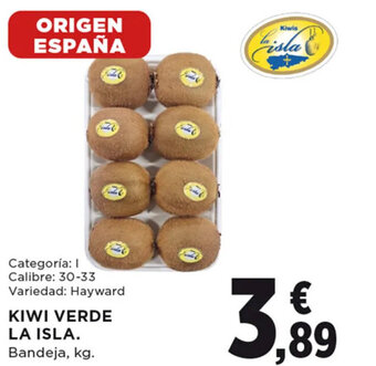 Hipercor KIWI VERDE LA ISLA oferta