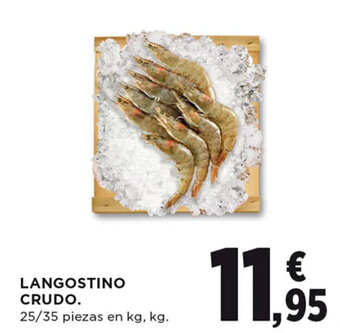 Hipercor LANGOSTINO CRUDO. oferta