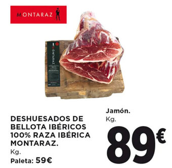Hipercor DESHUESADOS DE BELLOTA IBÉRICOS 100% RAZA IBÉRICA MONTARAZ. oferta