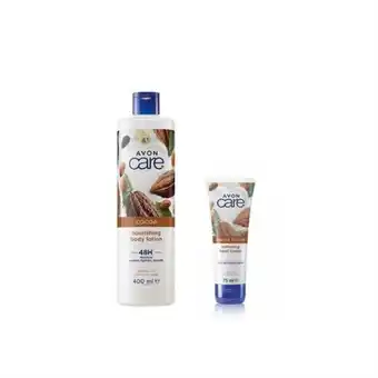 AVON Pack avon care manteca de cacao nutritiva loción + crema oferta