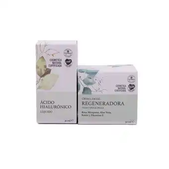 Herbolario Navarro Pack crema facial regeneradora y ácido hialurónico botanic basic luxe oferta