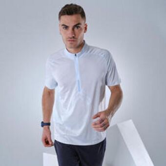 Decathlon Camiseta de montaña y trekking ultraligera con cremallera hombre quechua fh500 oferta