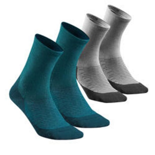 Decathlon Calcetines altos de montaña y trekking 2 pares adulto quechua hike 100 oferta