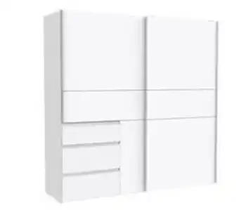 Conforama Armario 2 puertas correderas 3 cajones nevada plus oferta