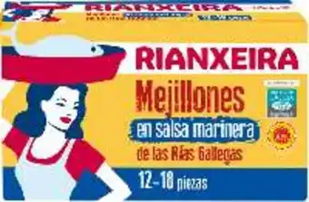 FROIZ Mejillones rianxeira con d.o.p. de galicia en salsa marinera 12/18 piezas 81 g oferta
