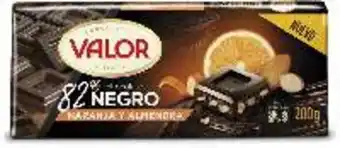 FROIZ Chocolate valor negro 82% con almendras y naranja 200 g oferta