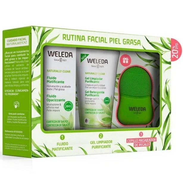de la Uz Weleda naturally clear rutina piel grasa set 3 piezas oferta