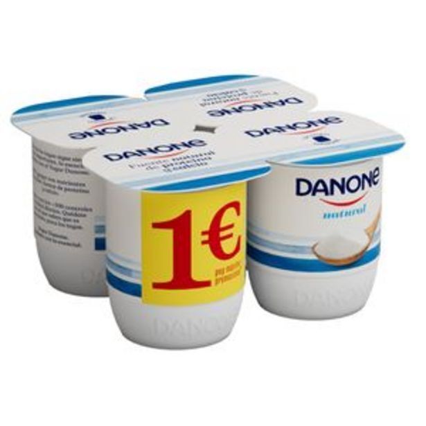 Hiperber Yogur natural 4ud oferta