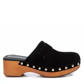 Salvador Artesano Zueco madera serraje negro... oferta
