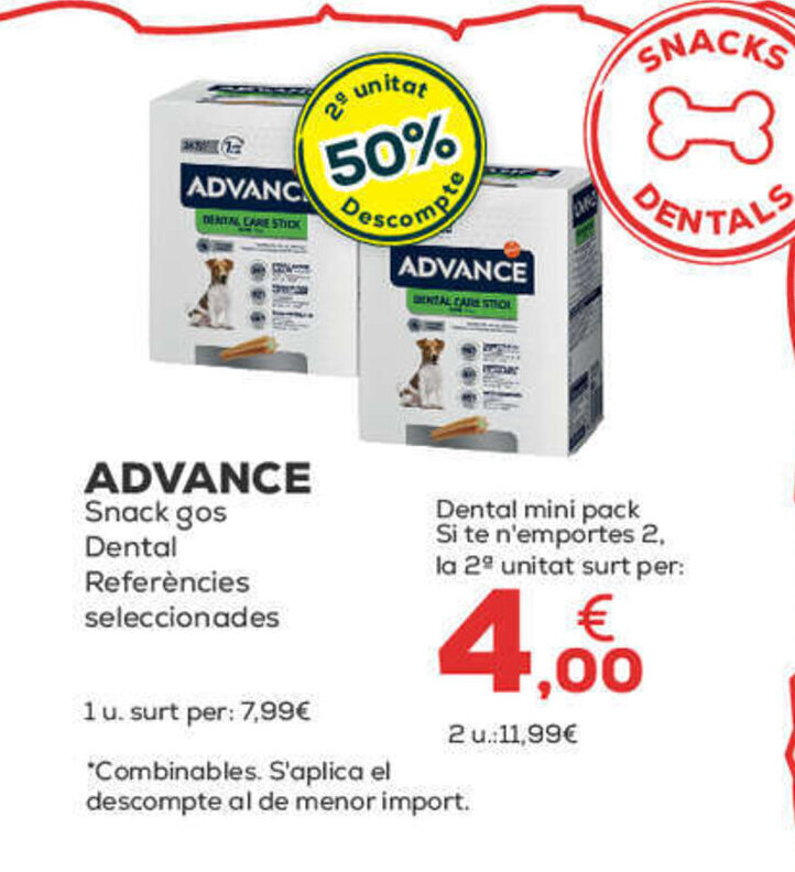 Kiwoko ADVANCE Snack gos Dental Referències seleccionades oferta