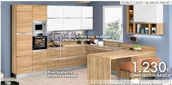 Mondo Convenienza Tirador uñero con acabado efecto brillante puerta efecto madera veteada 1.230€ composición básica oferta