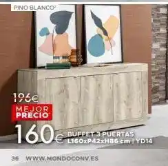 Mondo Convenienza Pino blanco oferta